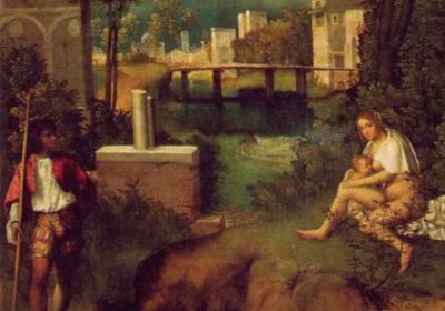 "La tempesta di giorgione, enigma del carro"