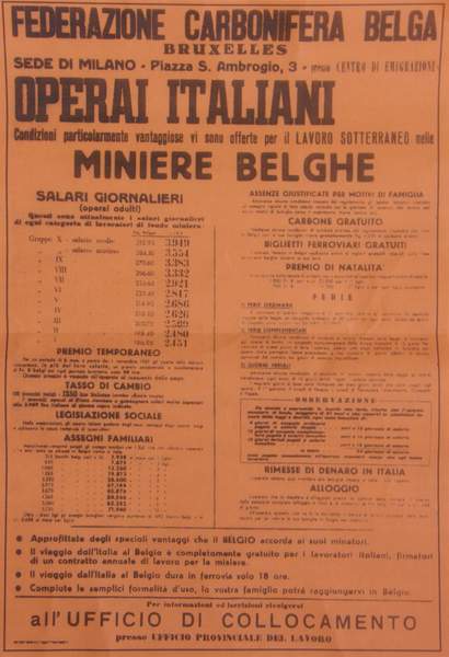 operai italiani miniere belghe