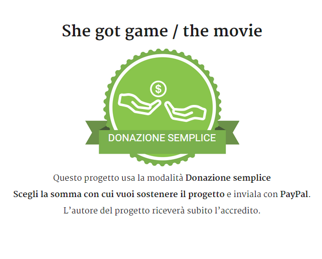 she got game donazione