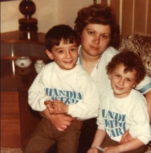 Barbara Rizzo con i figli Salvatore e Giuseppe